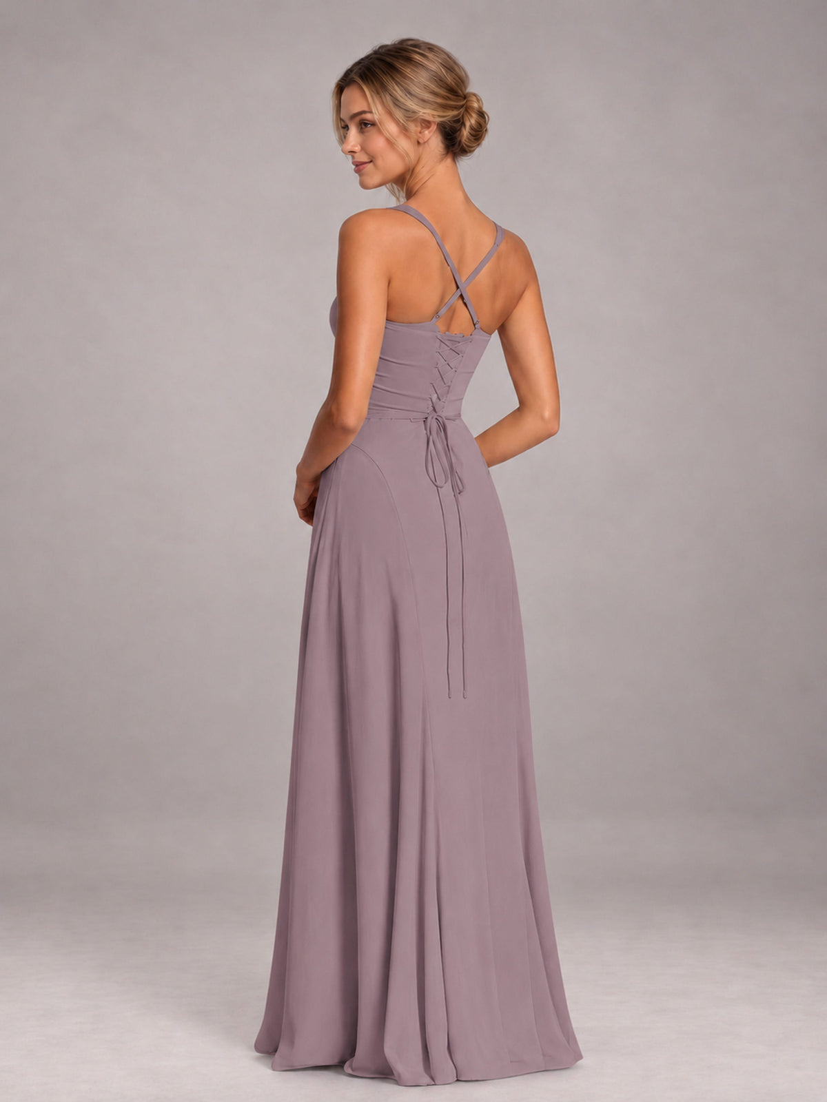 Wisteria A-Line Sweetheart Sleeveless Floor-Length Bridesmaid Dress