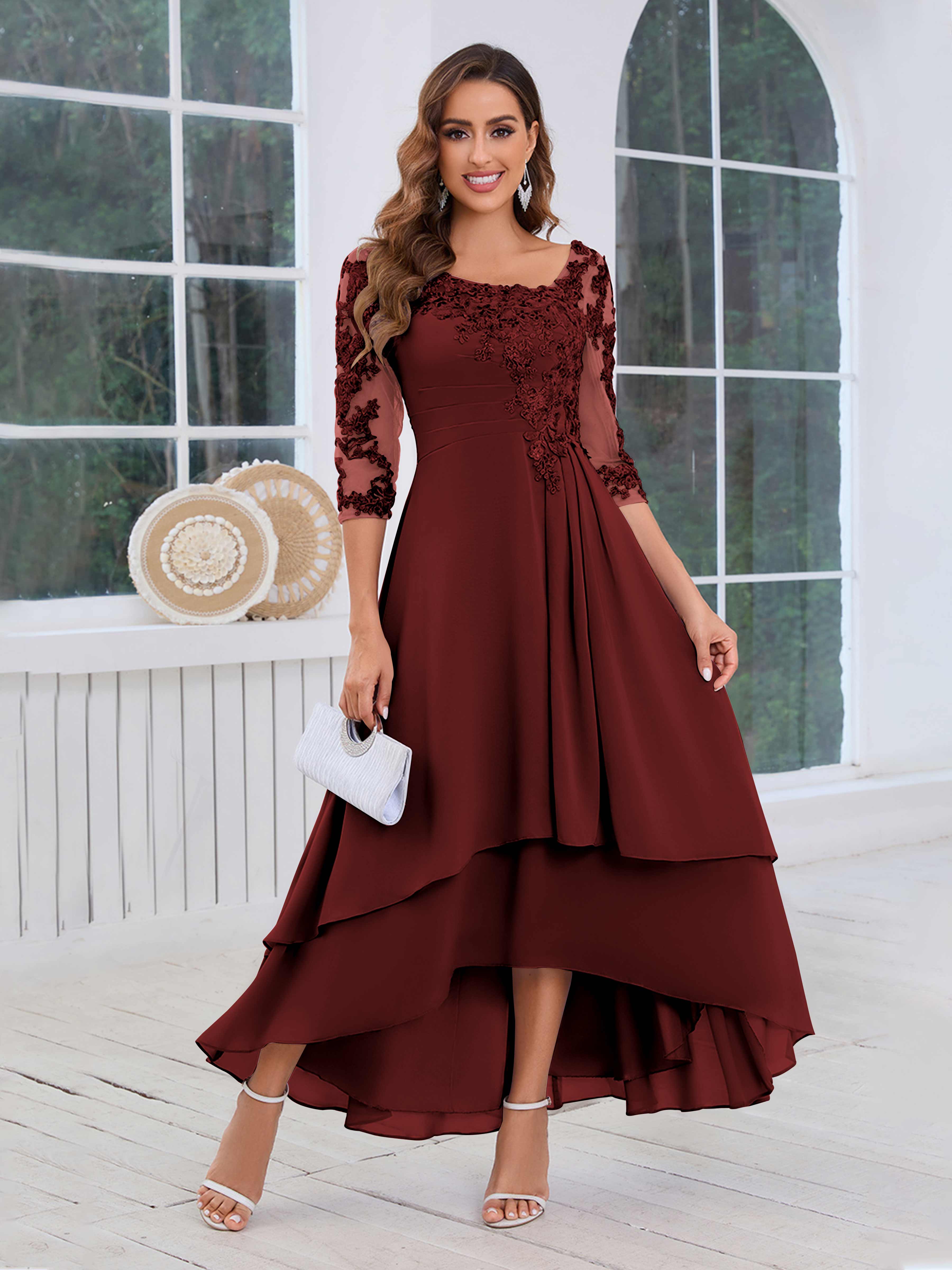 A Line Halter Neck Sleeveless Mother of the Bride Dresses with High Split & Cut Out main image 1