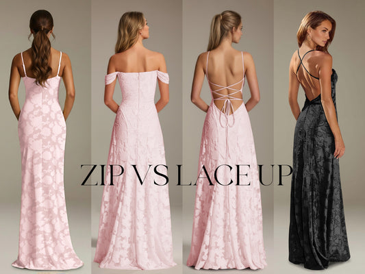 Lace-up vs Zipper: Which Fits Better? Bridesmaid Dress Guide