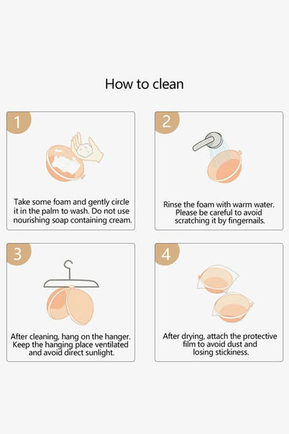 Bride women's backless invisible bra