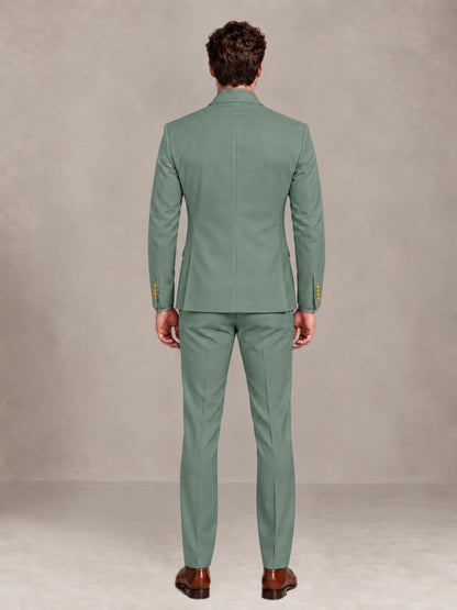 Eucalyptus 2 Pieces Modern Style Double Breasted Comfortable Fit Men Suits for Business & Office