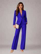 2 Pieces Regular Fit Peak Lapel One Button Women's Suits