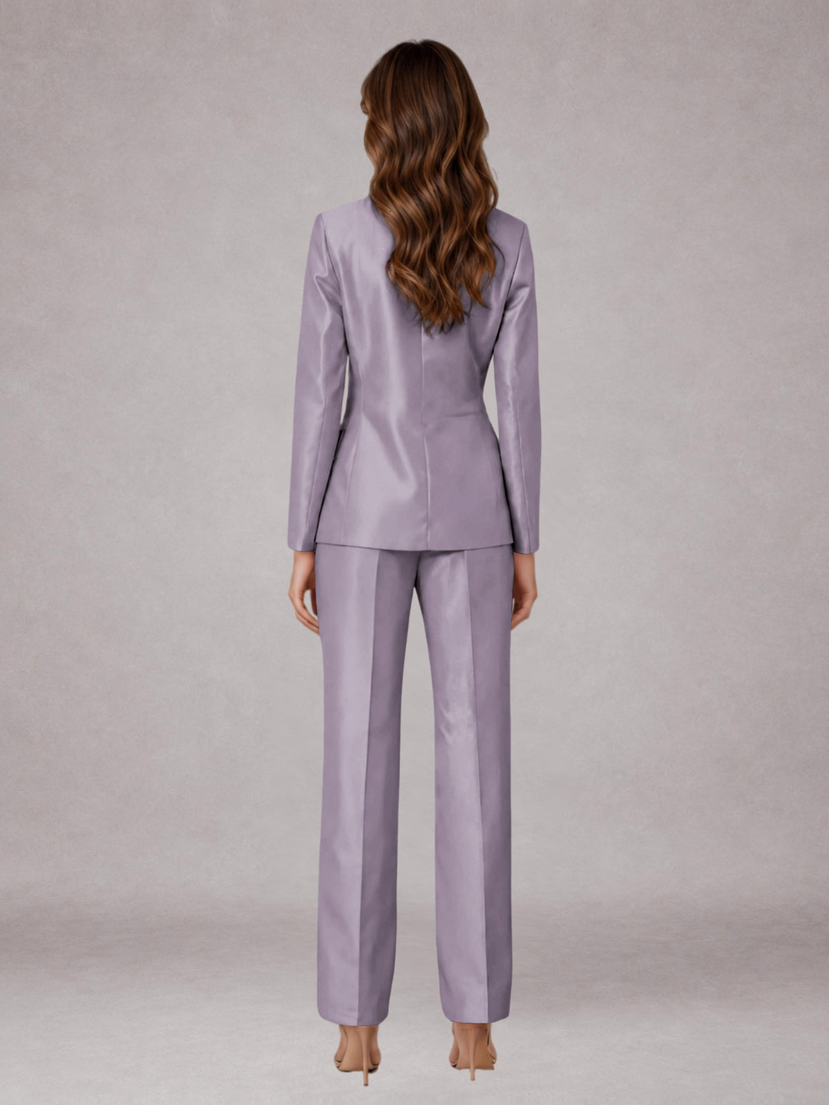 Wisteria 2 Pieces Regular Fit Peak Lapel One Button Women's Suits