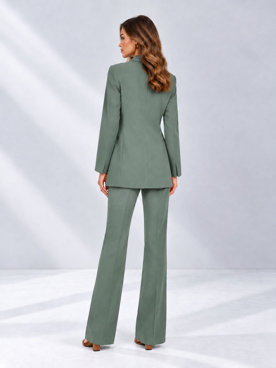 Eucalyptus 2 Pieces Shawl Lapel Regular Fit One Button Women's Suits 