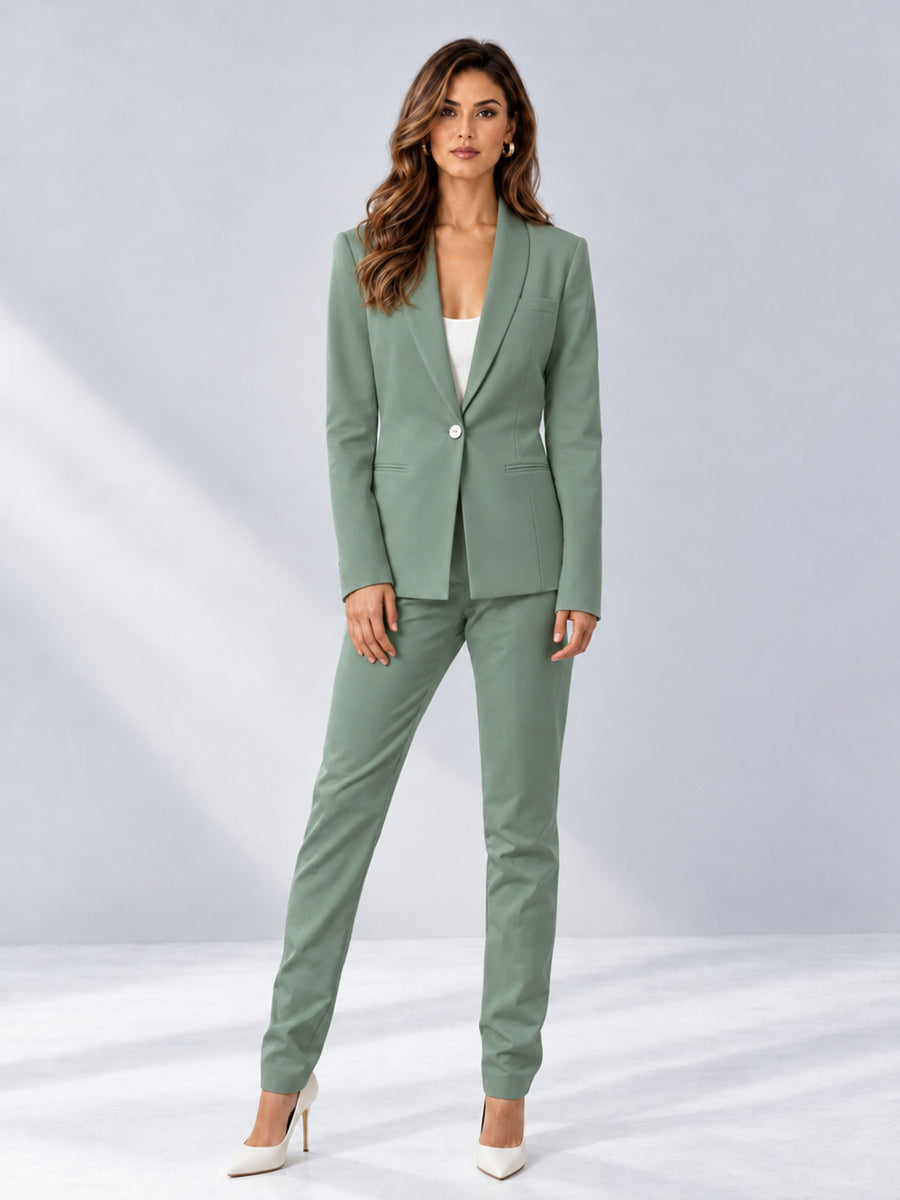 Eucalyptus 2 Pieces Slim Fit One Button Women's Suits