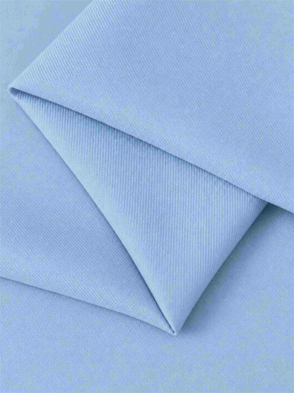 Light Blue 2 Pieces Slim Fit One Button Women's Suits