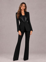2 Pieces Slim Fit Peak Lapel Women's Suits