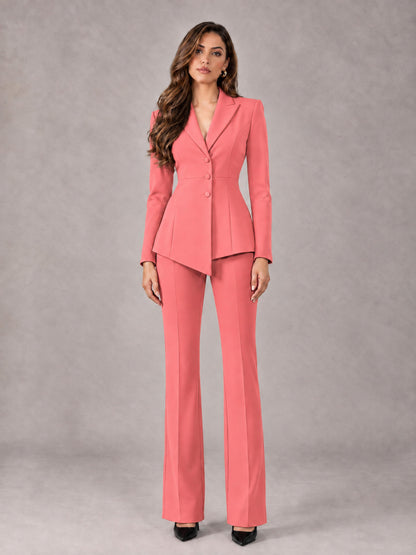 Coral 2 Pieces Tailored Fit Blazer and Pants Women's Suits