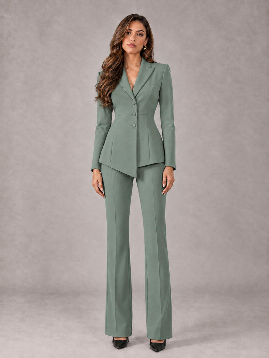 Eucalyptus 2 Pieces Tailored Fit Blazer and Pants Women's Suits