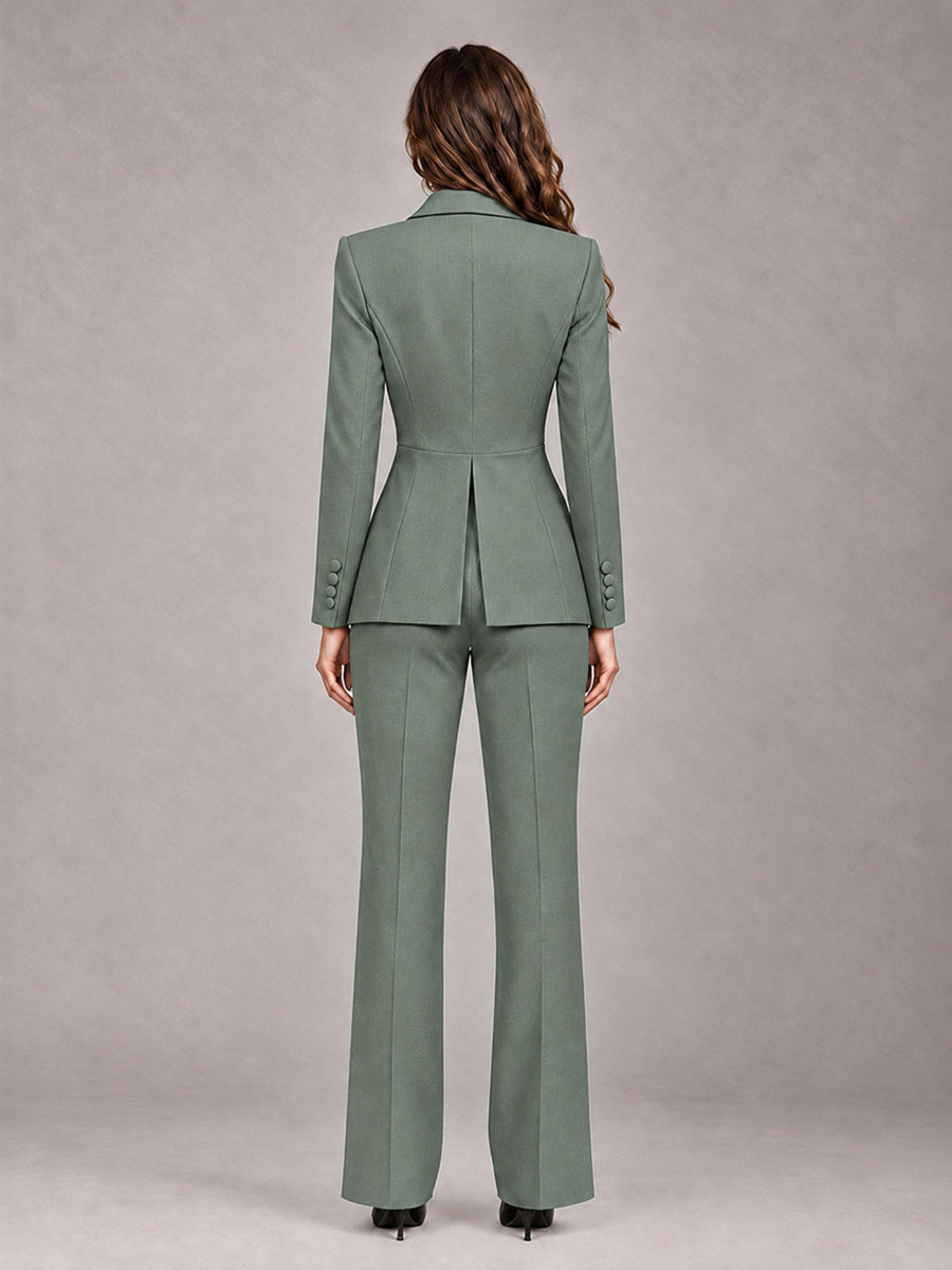 Eucalyptus 2 Pieces Tailored Fit Blazer and Pants Women's Suits