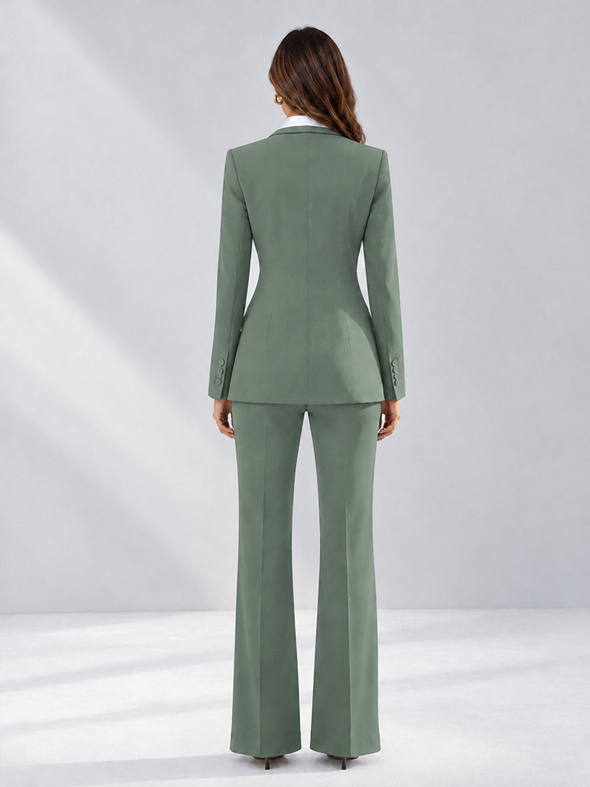 Eucalyptus 2 Pieces Tailored Fit Contrast Finishes Women's Suits