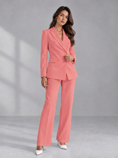 Coral 2 Pieces Tailored Fit Double Breasted Women's Suits