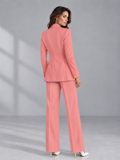 Coral 2 Pieces Tailored Fit Double Breasted Women's Suits