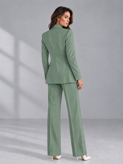 Eucalyptus 2 Pieces Tailored Fit Double Breasted Women's Suits