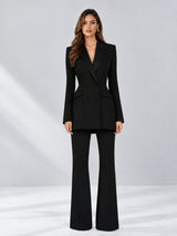 2 Pieces Tailored Fit Notch Lapel Double Breasted Women's Suits