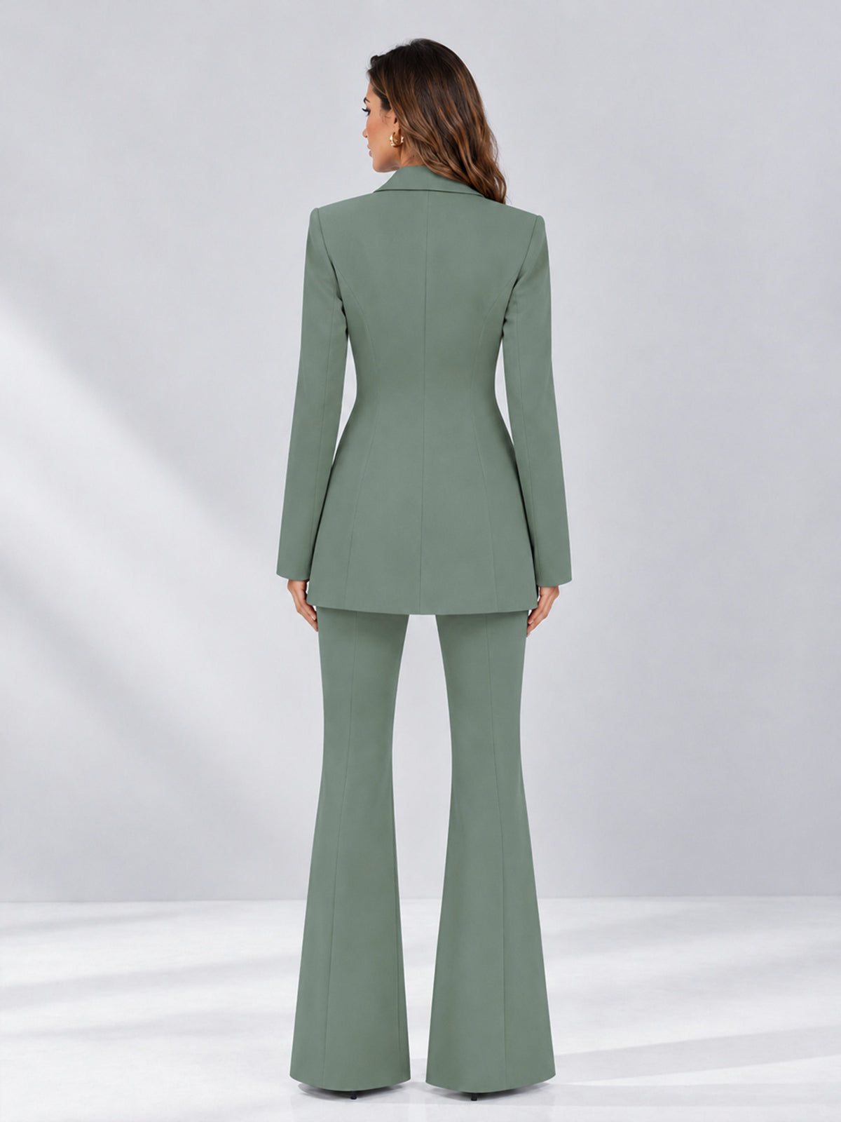 Eucalyptus 2 Pieces Tailored Fit Notch Lapel Double Breasted Women's Suits