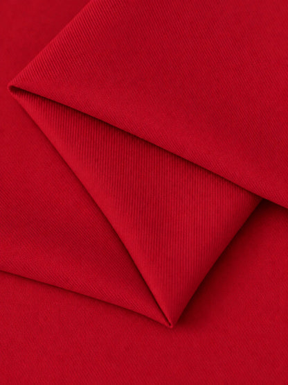 Red 2 Pieces Tailored Fit Notch Lapel Double Breasted Women's Suits