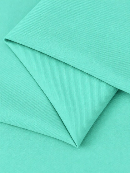 Turquoise 2 Pieces Tailored Fit Notch Lapel Double Breasted Women's Suits