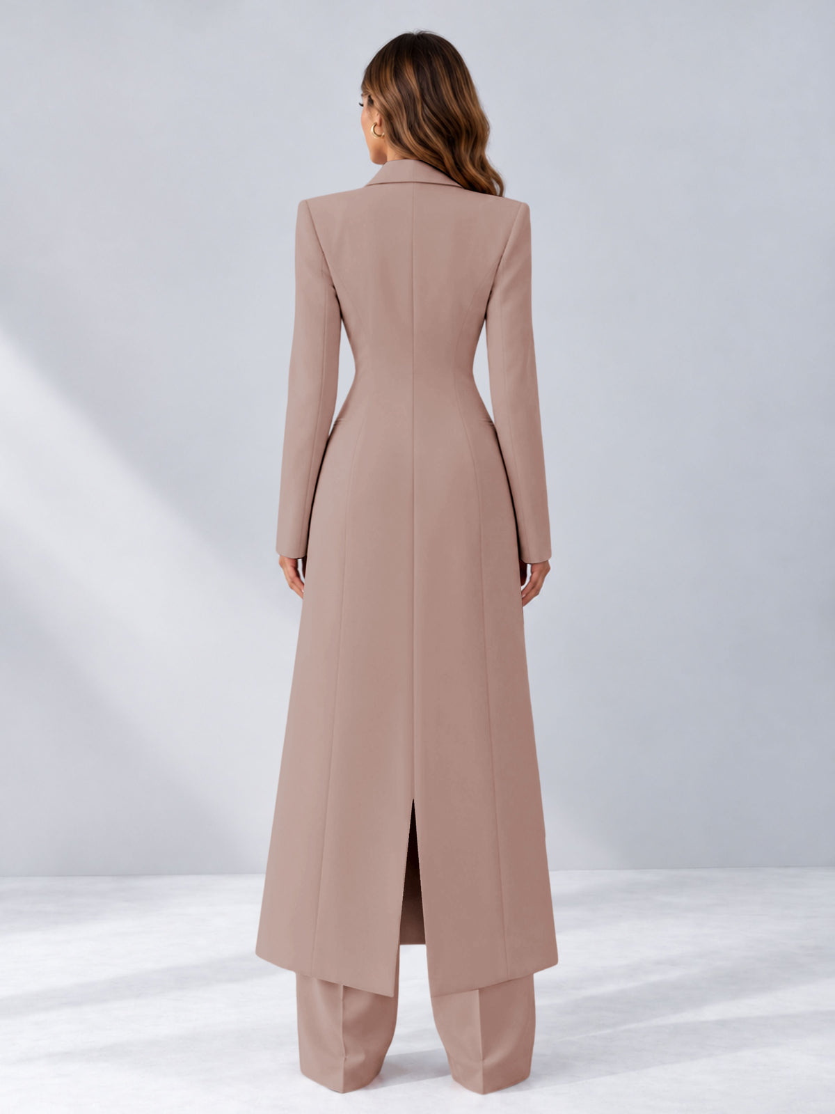 Dusty Rose 2 Pieces Tailored Fit Notch Lapel One Button Women's Suits
