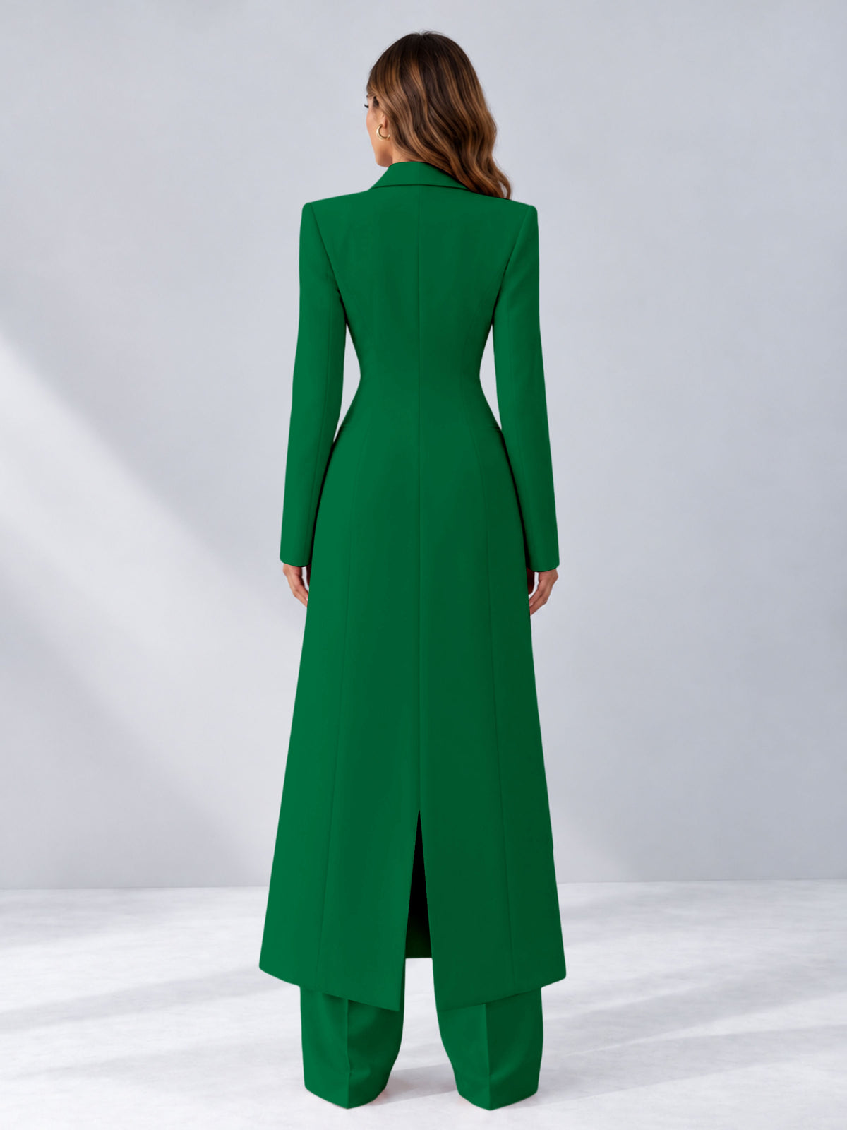 Emerald Green 2 Pieces Tailored Fit Notch Lapel One Button Women's Suits