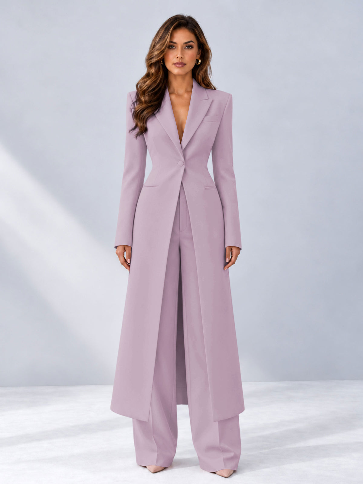 Wisteria 2 Pieces Tailored Fit Notch Lapel One Button Women's Suits