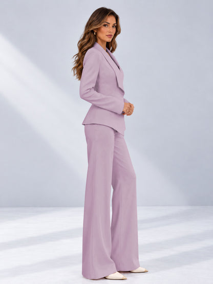 Wisteria 2 Pieces Tailored Fit One Button Women's Suits