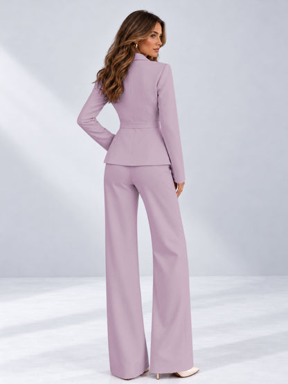 Wisteria 2 Pieces Tailored Fit One Button Women's Suits