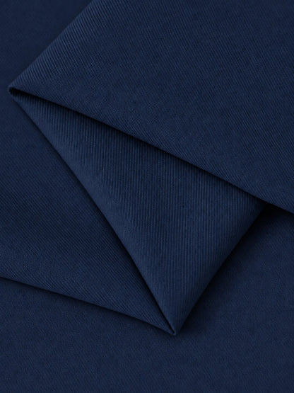 Navy Blue 2 Pieces Wide-Leg Notched Lapel One Button Women's Suits