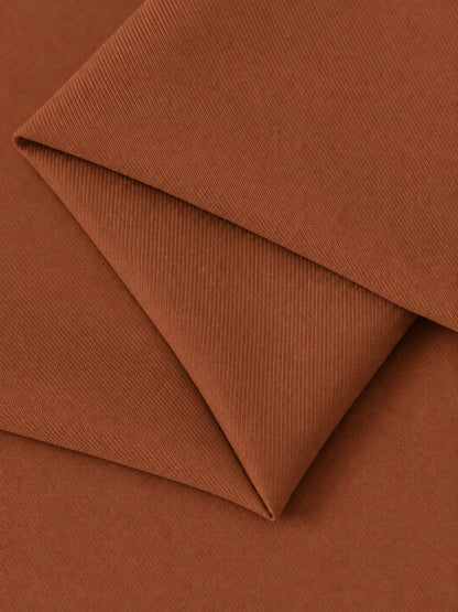 Rust 2 Pieces Wide-Leg Notched Lapel One Button Women's Suits