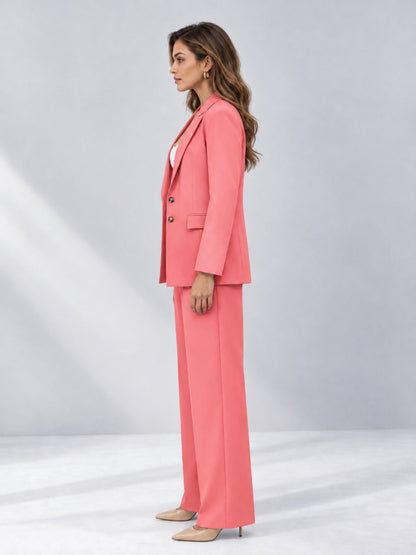 Coral 2 Pieces Wide-Leg Suit Women's Suits 