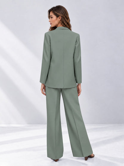 Eucalyptus 2 Pieces Wide-Leg Suit Women's Suits 