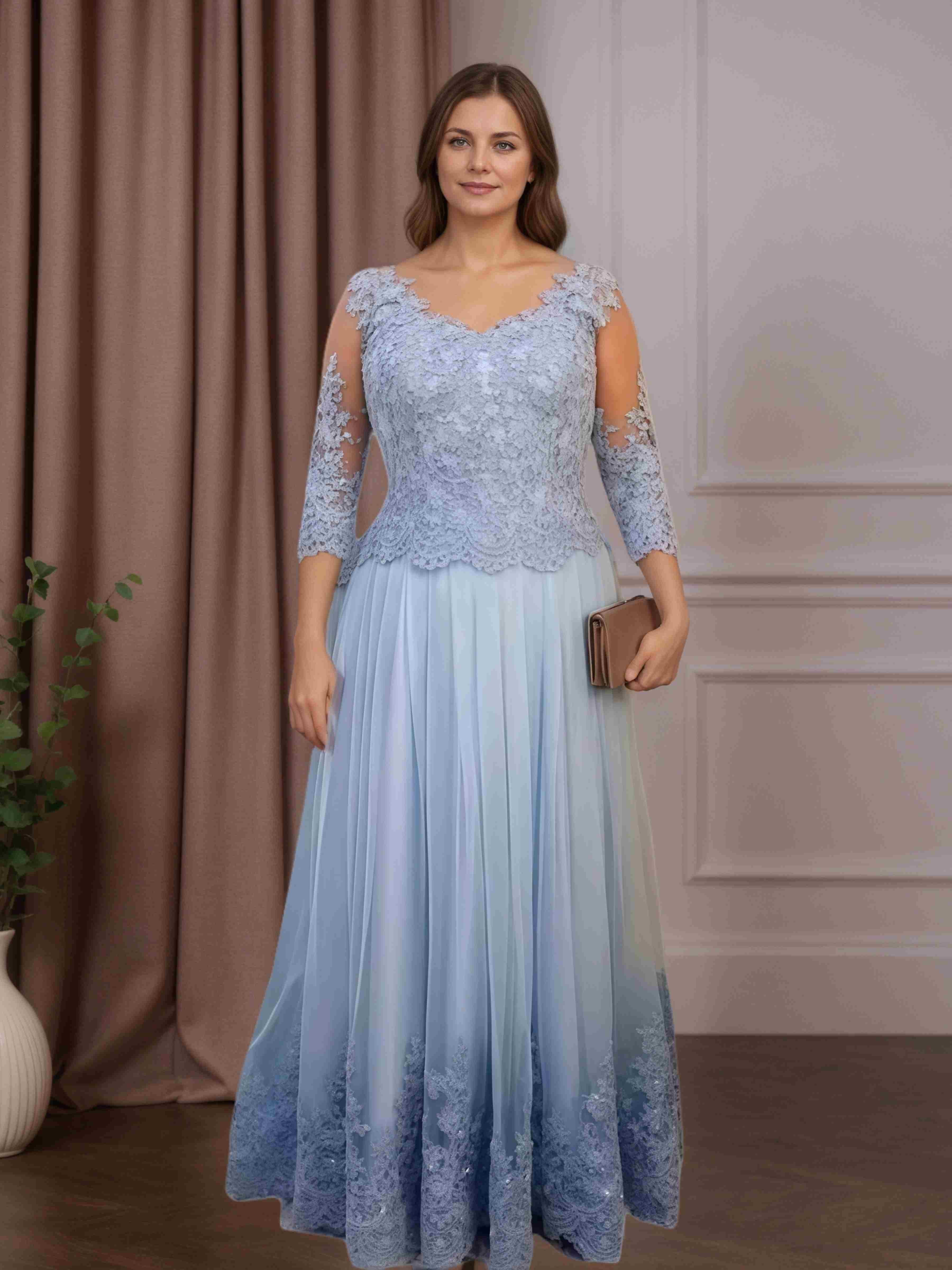 A-Line/Princess Short Sleeves Floor-Length Mother of the Bride Dresses with Ruffles & Flower