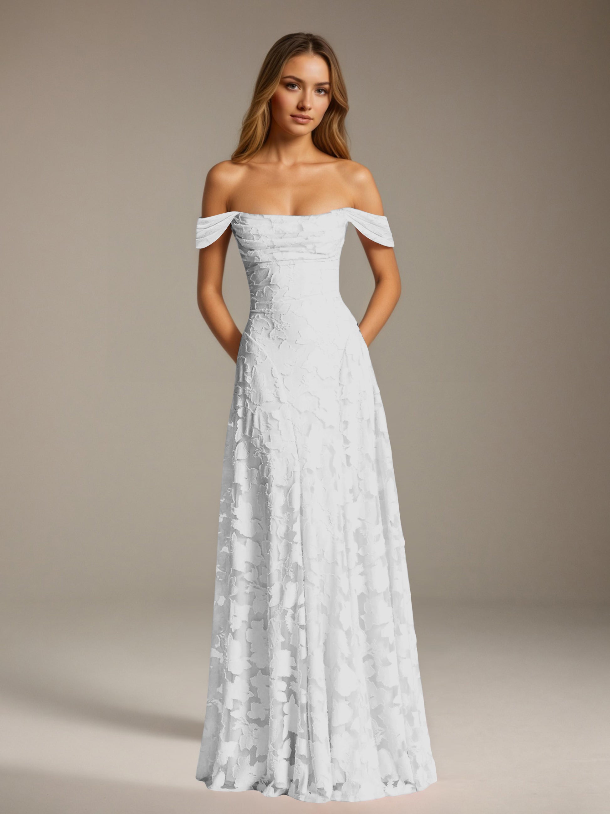 Free Shipping A-Line/Princess Off-The-Shoulder Floor-Length Floral Lac mollyevers.com Free Shipping A-Line/Princess Off-The-Shoulder Floor-Length Floral Lac mollyevers.com