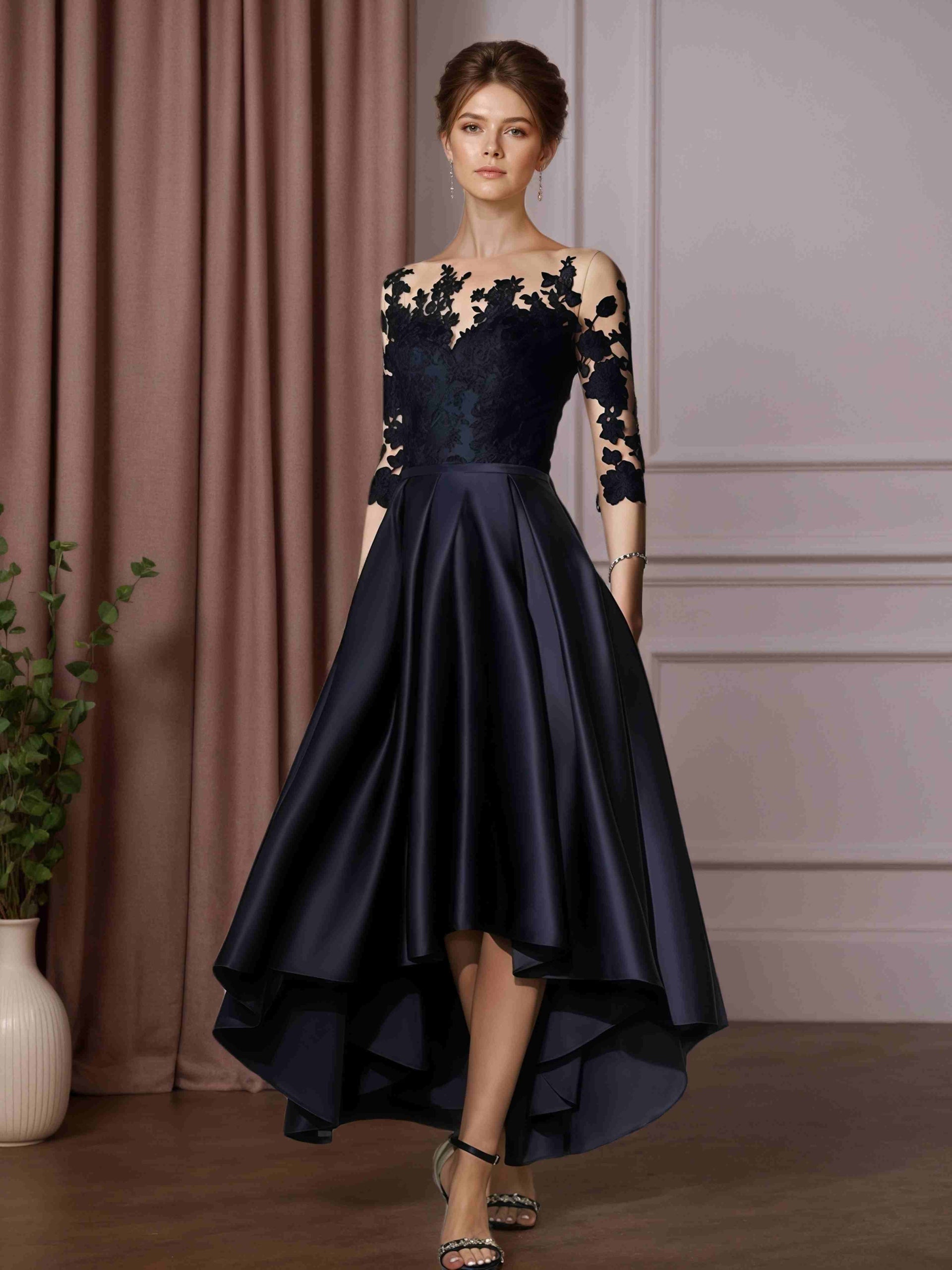great gatsby themed homecoming dresses Glitter Lace Asymmetrical Ruffle Tiered Short See Through Homecoming Dress main image 1