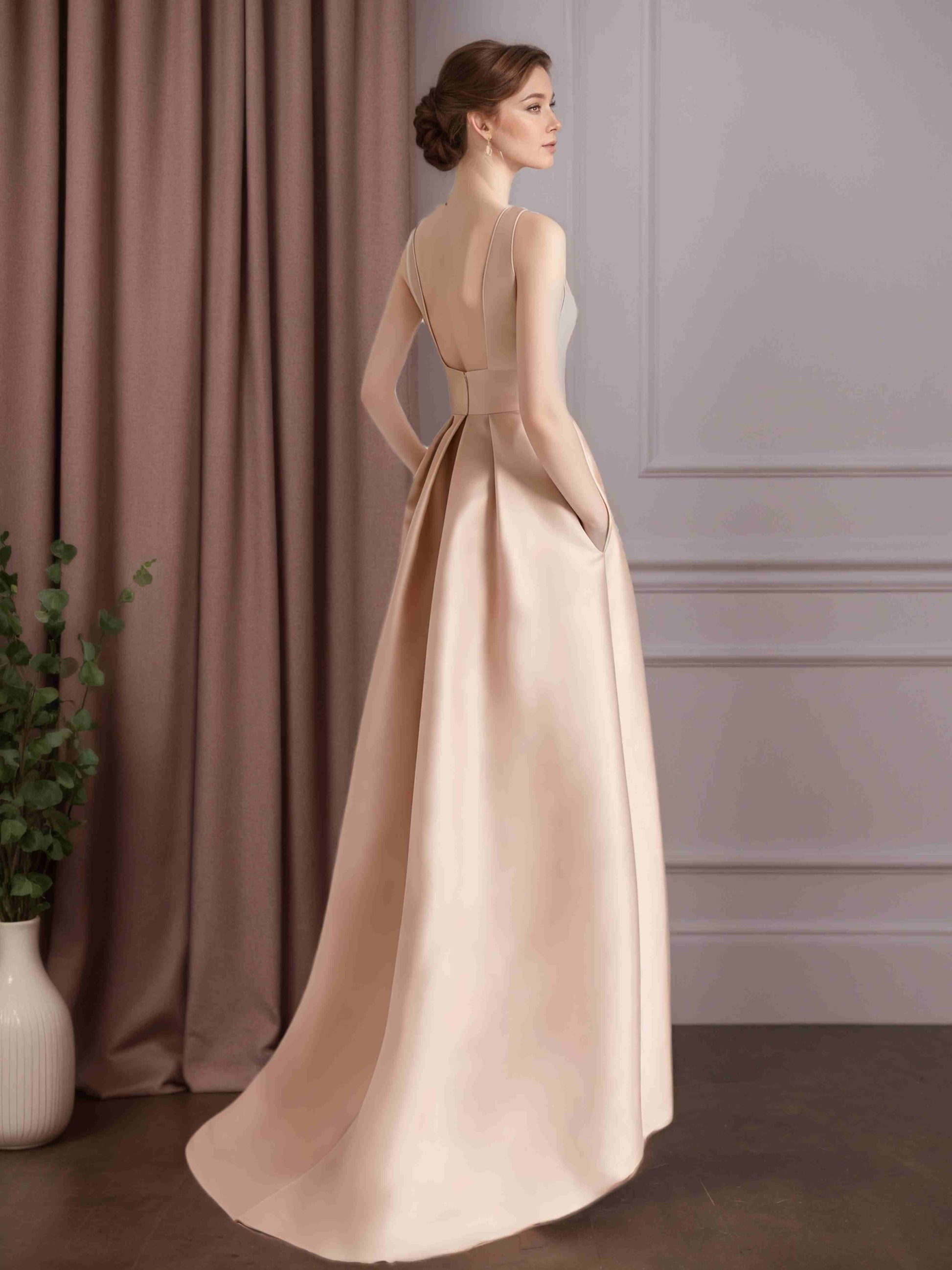 A-Line/Princess Scoop Neck Sleeveless Asymmetrical Mother of the Bride mollyevers.com A-Line/Princess Scoop Neck Sleeveless Asymmetrical Mother of the Bride mollyevers.com