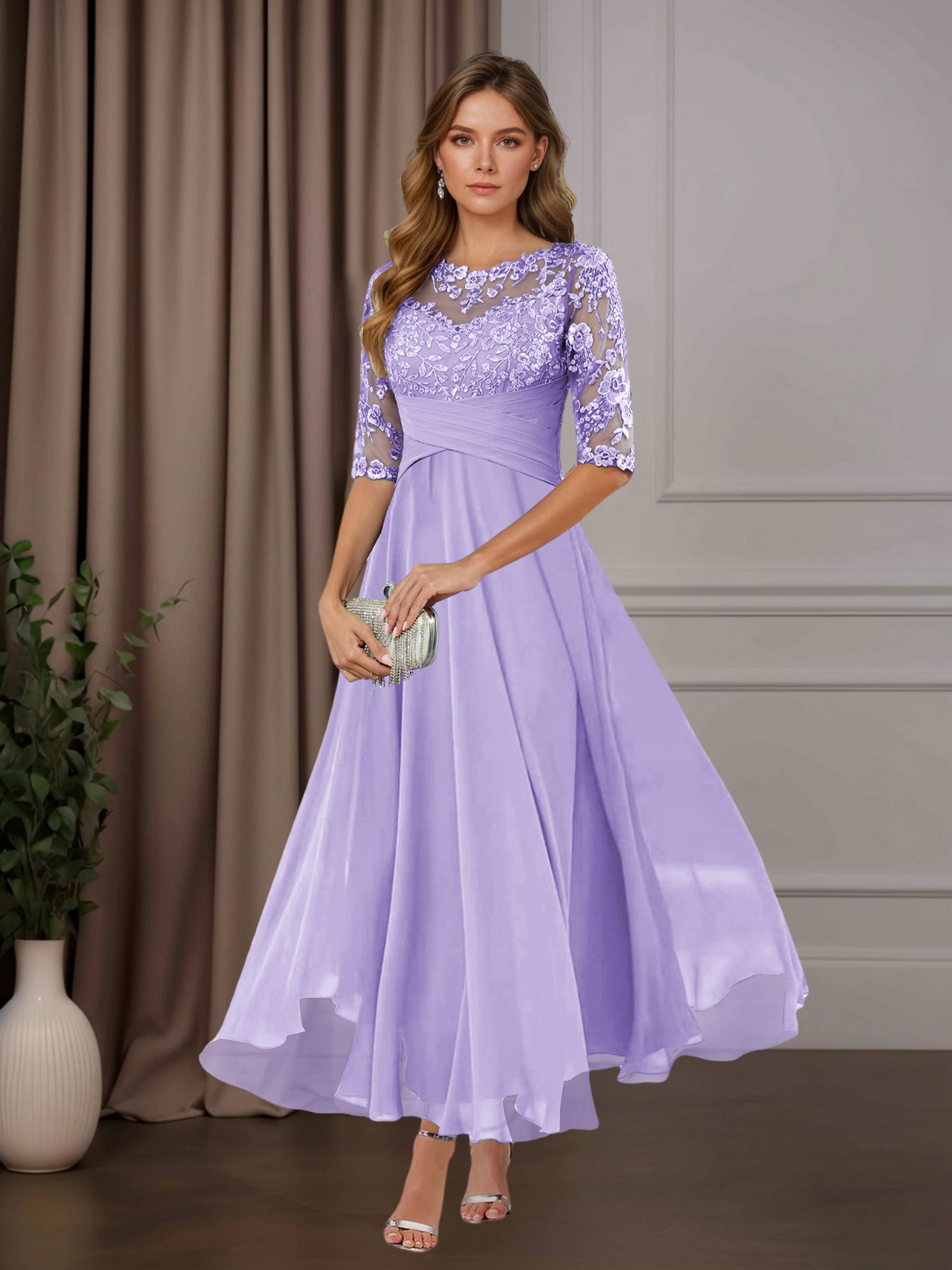 a line scoop neck chiffon dress Sleeveless Scoop Neck Chiffon A-Line Mother of the Bride Dress
