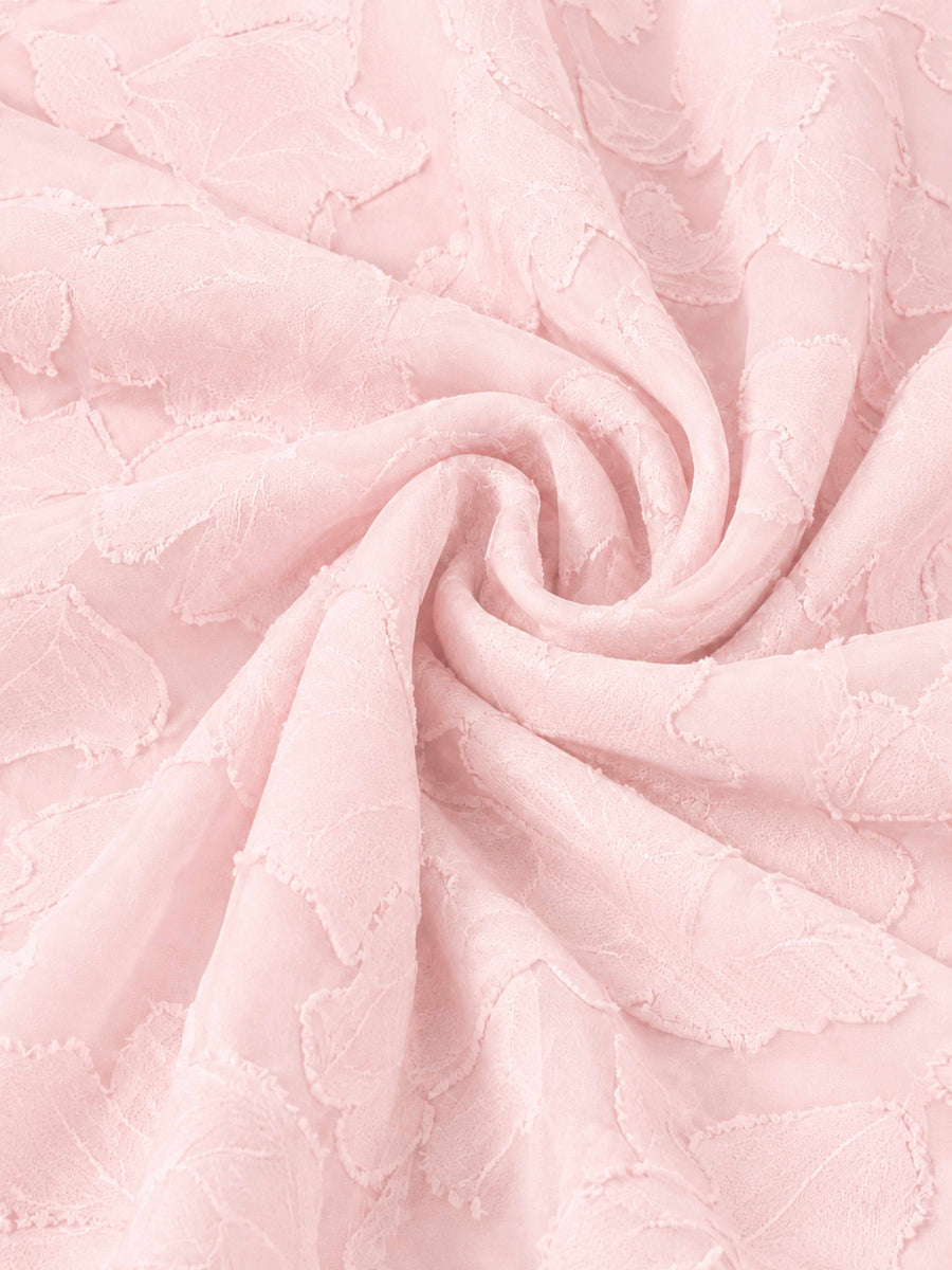 Blush Pink A-Line Square Neck Sleeveless Floral Lace Mini/Short Formal Dress