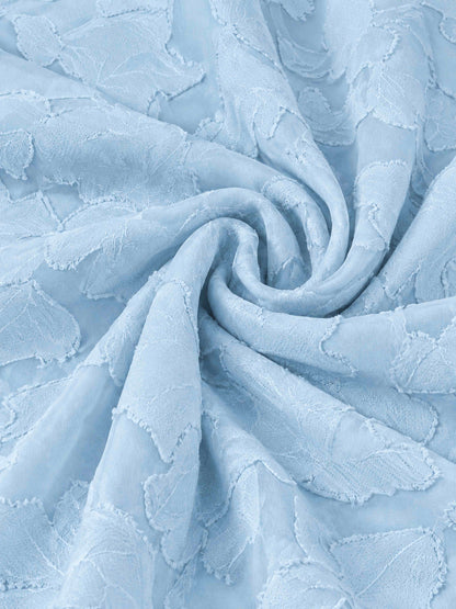Light Blue A-Line Square Neck Sleeveless Floral Lace Mini/Short Formal Dress