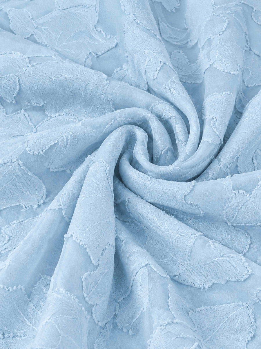Light Blue A-Line Square Neck Sleeveless Floral Lace Mini/Short Formal Dress
