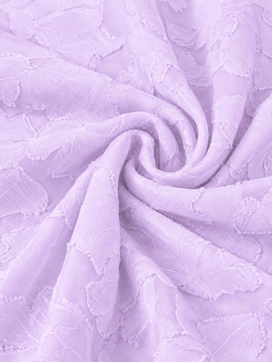 Lilac A-Line Square Neck Sleeveless Floral Lace Mini/Short Formal Dress