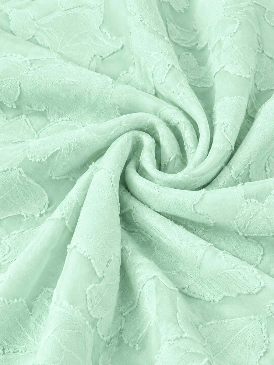 Mint Green A-Line Square Neck Sleeveless Floral Lace Mini/Short Formal Dress