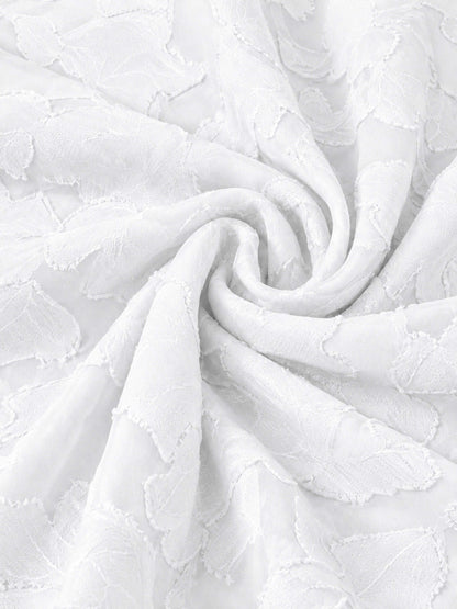 White A-Line Square Neck Sleeveless Floral Lace Mini/Short Formal Dress