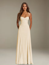 Free Shipping A-Line Sweetheart Sleeveless Floor-Length Long Prom Dress