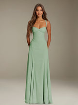 Free Shipping A-Line Sweetheart Sleeveless Floor-Length Long Prom Dress