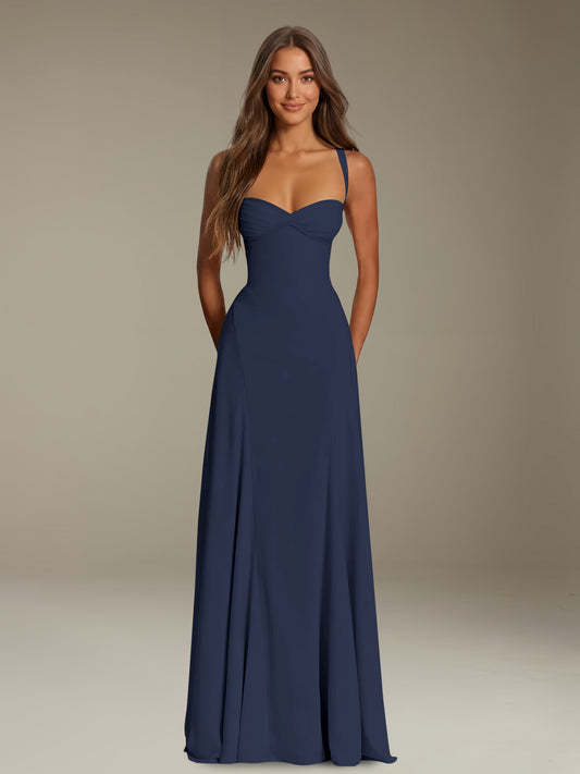 knee length dresses for ladies Royal Blue Long Prom Dress One Shoulder A-Line Bridesmaid Dresses TB13 –  TANYA BRIDAL