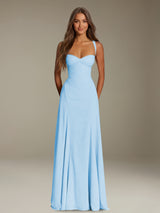 Free Shipping A-Line Sweetheart Sleeveless Floor-Length Long Prom Dress