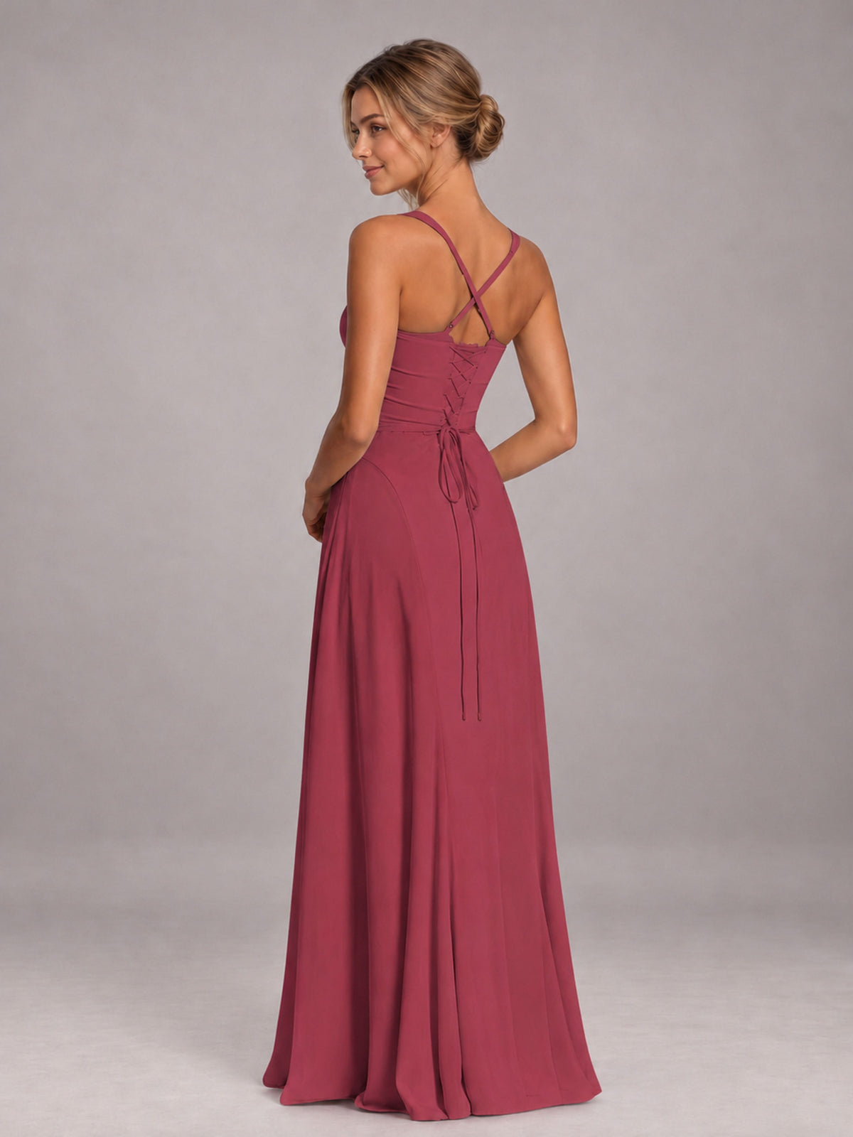 Cinnamon Rose A-Line Sweetheart Sleeveless Floor-Length Bridesmaid Dress