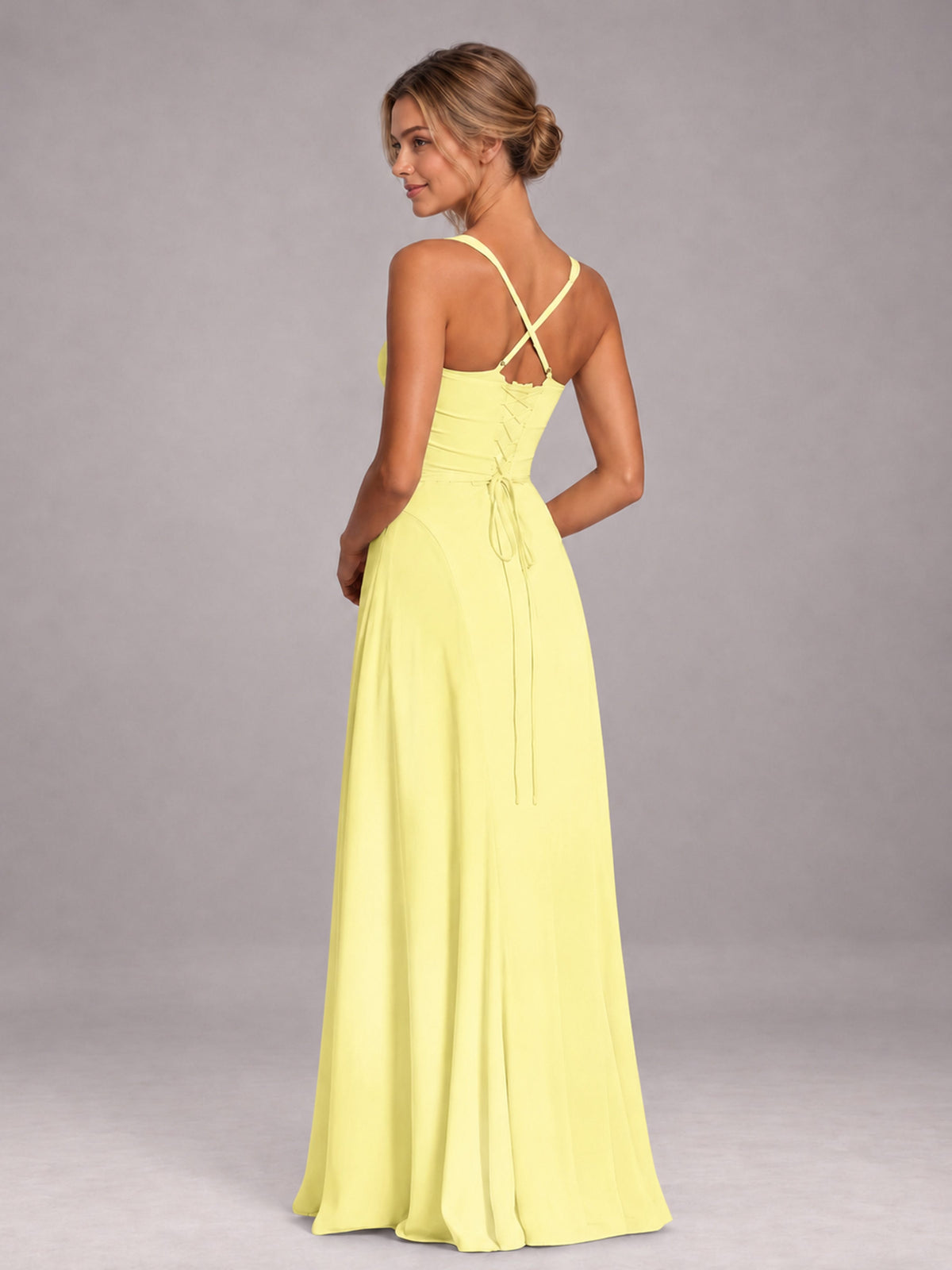 Daffodil A-Line Sweetheart Sleeveless Floor-Length Bridesmaid Dress