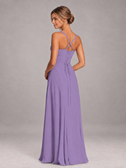 Tahiti A-Line Sweetheart Sleeveless Floor-Length Bridesmaid Dress