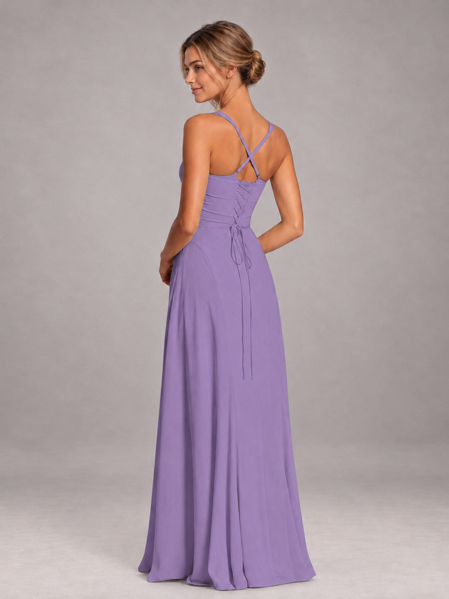 Tahiti A-Line Sweetheart Sleeveless Floor-Length Bridesmaid Dress